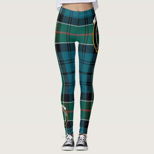 Scotstee Clan Kirkpatrick Crest Tartan Vrouwen Leggings (Voorkant)