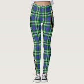 Scotstee Clan Leermaand Crest Tartan Vrouwen Legge Leggings (Voorkant)