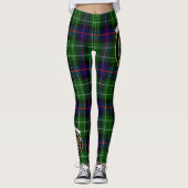 Scotstee Clan Leslie Crest Tartan Vrouwen Leggings (Voorkant)