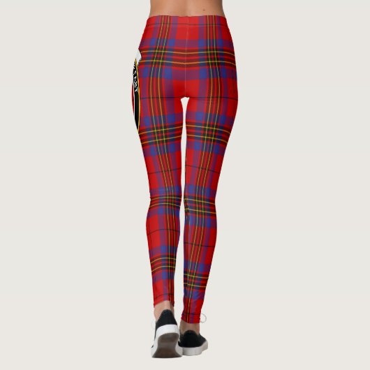 Scotstee Clan Leslie Modern Crest Tartan Vrouwen Leggings (Achterkant)
