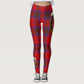 Scotstee Clan Leslie Modern Crest Tartan Vrouwen Leggings (Voorkant)