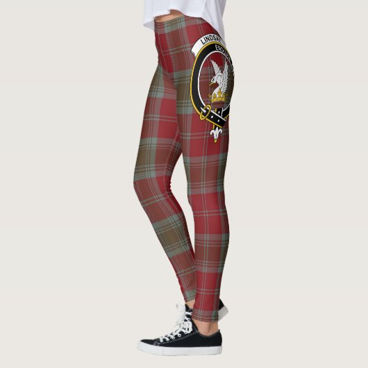 Scotstee Clan Lindsay Crest Tartan Vrouwen Legging (Links)