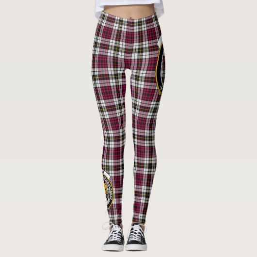 Scotstee Clan Little Dress Crest Tartan Vrouwen Leggings (Voorkant)