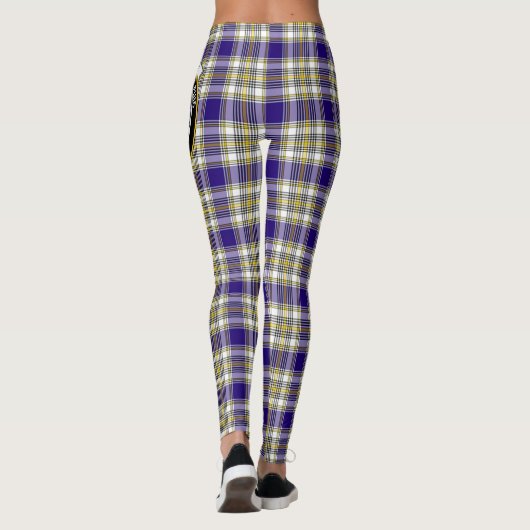 Scotstee Clan Livingstone Dress Crest Tartan Vrouw Leggings (Achterkant)