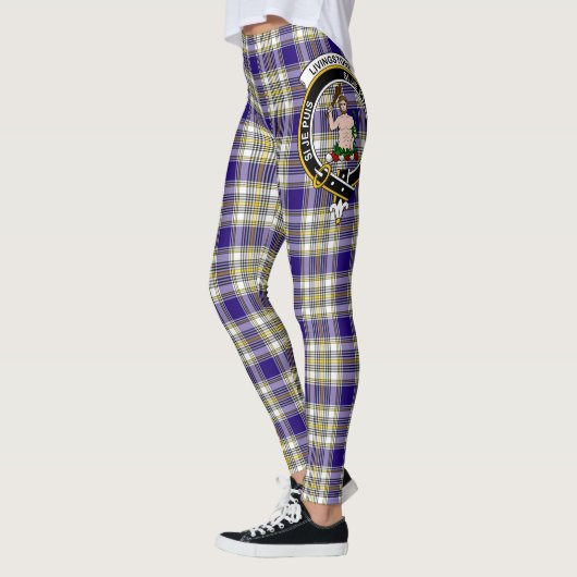 Scotstee Clan Livingstone Dress Crest Tartan Vrouw Leggings (Links)