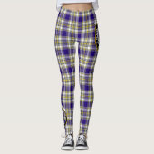 Scotstee Clan Livingstone Dress Crest Tartan Vrouw Leggings (Voorkant)