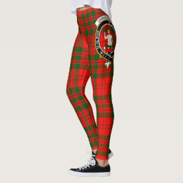 Scotstee Clan Livingstone Modern Crest Tartan Leggings