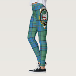 Scotstee Clan Lockhart Crest Tartan Women Leggings