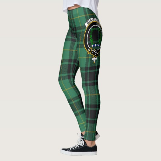 Scotstee Clan MacArthur Ancient Crest Tartan Women Leggings (Links)