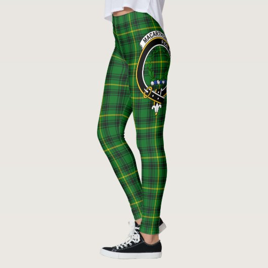 Scotstee Clan MacArthur Crest Tartan Women Legging (Links)