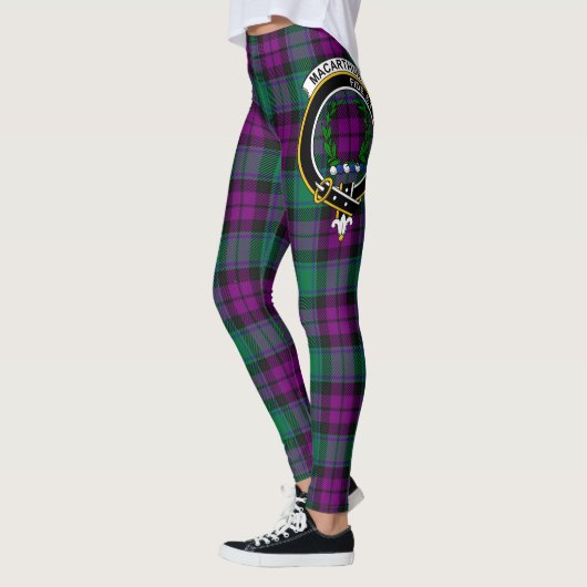 Scotstee Clan MacArthur Milton Crest Tartan Women Leggings (Links)
