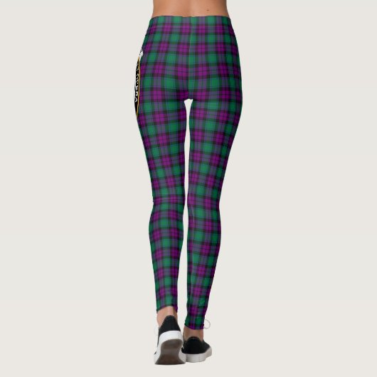 Scotstee Clan MacArthur van Milton Crest Tartan Leggings (Achterkant)