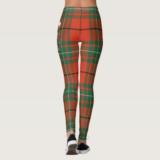 Scotstee Clan MacAulay Ancient Crest Tartan Vrouwe Leggings (Achterkant)