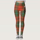 Scotstee Clan MacAulay Ancient Crest Tartan Vrouwe Leggings (Voorkant)