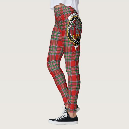 Scotstee Clan MacBain Crest Tartan Women Leggings (Links)