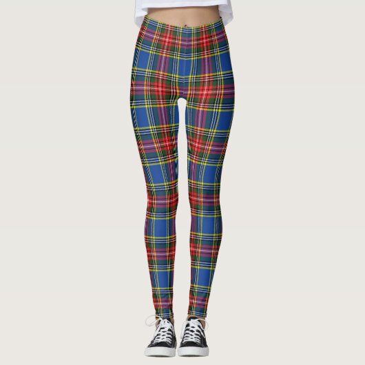 Scotstee Clan MacBeth Modern Tartan Vrouwen Leggin Leggings (Voorkant)