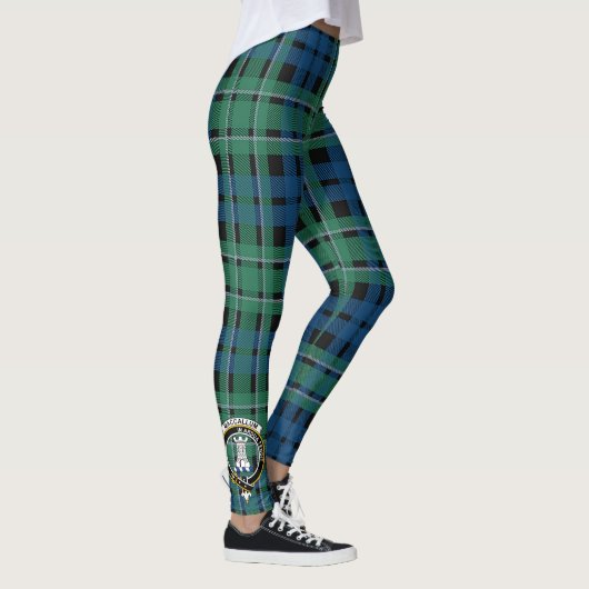 Scotstee Clan MacCallum Ancient Crest Tartan Vrouw Leggings (Rechts)