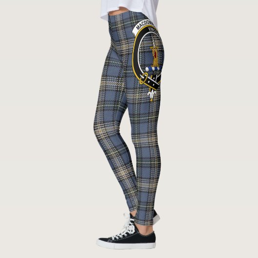Scotstee Clan MacDowall Crest Tartan Vrouwen Legge Leggings (Links)