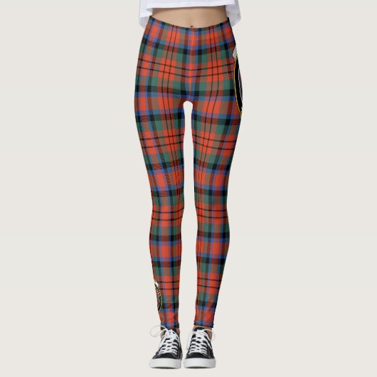 Scotstee Clan MacDuff Ancient Crest Tartan Vrouwen Leggings (Voorkant)