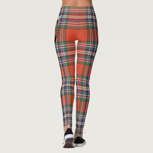 Scotstee Clan MacFarlane Ancient Crest Tartan Wome Leggings (Achterkant)