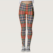 Scotstee Clan MacFarlane Ancient Crest Tartan Wome Leggings (Voorkant)