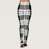 Scotstee Clan MacFarlane Black & White Tartan Wome Leggings (Achterkant)