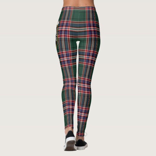 Scotstee Clan MacFarlane Crest Tartan Vrouwen Leggings (Achterkant)