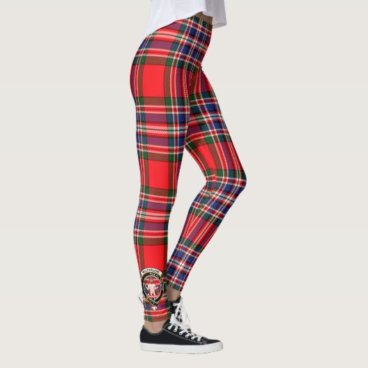Scotstee Clan MacFarlane Modern Crest Tartan Vrouw Leggings (Rechts)