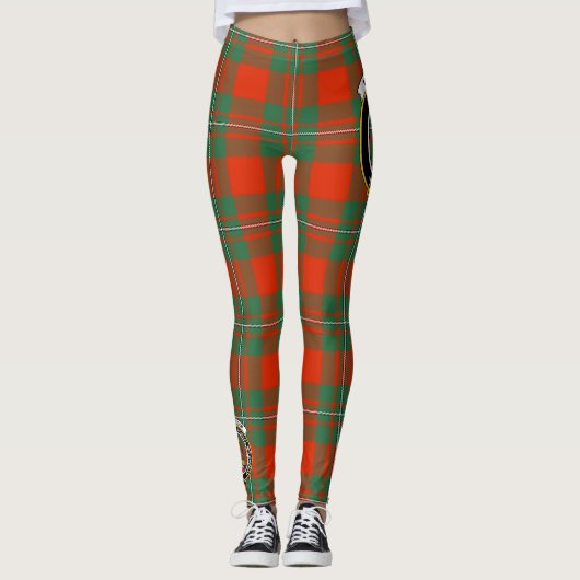 Scotstee Clan MacGregor Ancient Crest Tartan Vrouw Leggings (Voorkant)