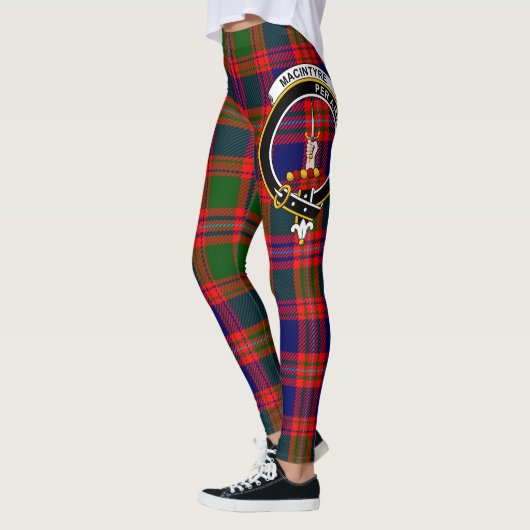 Scotstee Clan MacIntyre Crest Tartan Leggen Leggings (Links)