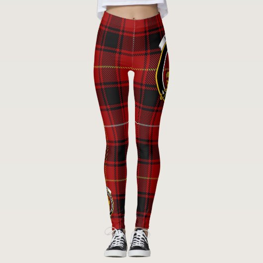 Scotstee Clan MacIver Crest Tartan Vrouwen Legging (Voorkant)