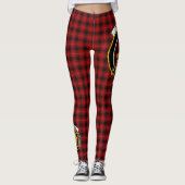 Scotstee Clan MacIver Red Crest Tartan Vrouwen Leggings (Voorkant)