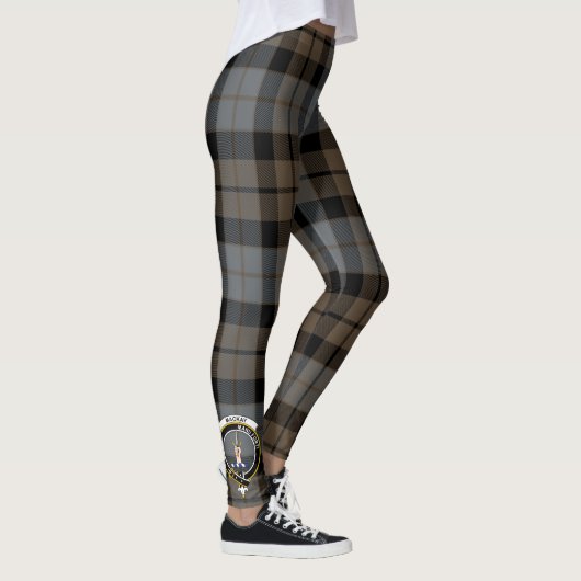 Scotstee Clan MacKay Weathered Crest Tartan Vrouwe Leggings (Rechts)