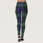 Scotstee Clan MacKenzie Modern Blue Crest Tartan Leggings (Achterkant)