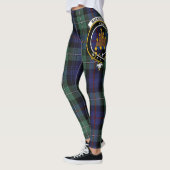Scotstee Clan MacKenzie Modern Blue Crest Tartan Leggings (Links)