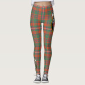 Scotstee Clan MacKinnon Ancient Crest Tartan Vrouw Leggings (Voorkant)