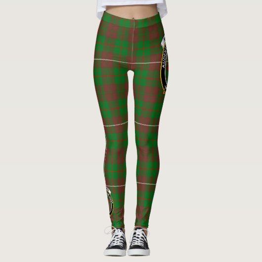 Scotstee Clan MacKinnon Hunting Modern Crest Tarta Leggings (Voorkant)