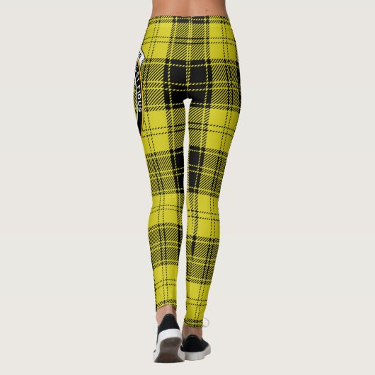 Scotstee Clan MacLachlan Gele Crest Tartan Vrouwen Leggings (Achterkant)