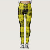 Scotstee Clan MacLachlan Gele Tartan Vrouwen Leggings (Voorkant)