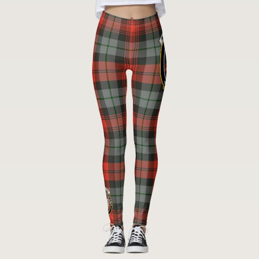 Scotstee Clan MacLachlan Weathered Crest Tartan Leggings (Voorkant)