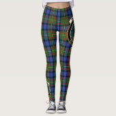 Scotstee Clan MacLaren Crest Tartan Vrouwen Leggin Leggings (Voorkant)