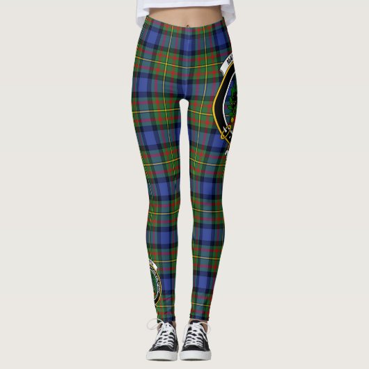 Scotstee Clan MacLaren Crest Tartan Vrouwen Leggin Leggings (Voorkant)