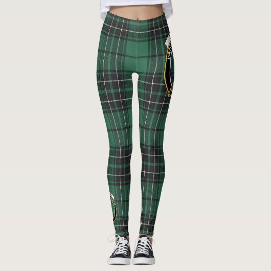 Scotstee Clan MacLean Crest Tartan Vrouwen Legging (Voorkant)
