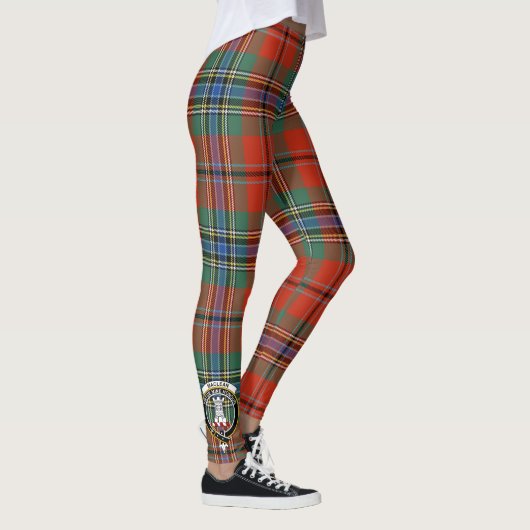 Scotstee Clan MacLean van Duart Crest Tartan Vrouw Leggings (Rechts)