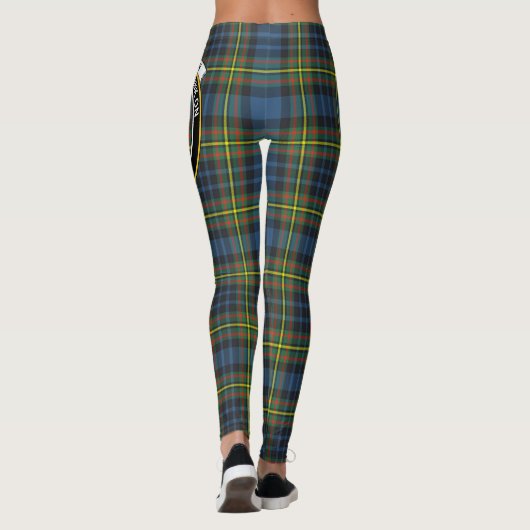 Scotstee Clan MacLellan Crest Tartan Vrouwen Legge Leggings (Achterkant)