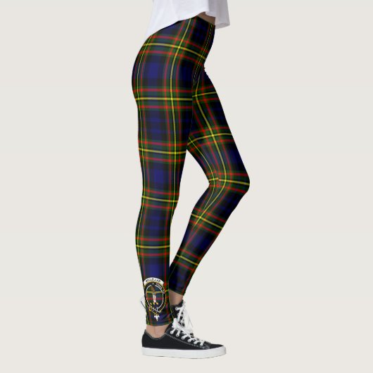 Scotstee Clan MacLellan Modern Crest Tartan Vrouwe Leggings (Rechts)