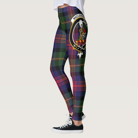 Scotstee Clan MacLennan Crest Tartan Vrouwen Legge Leggings (Links)