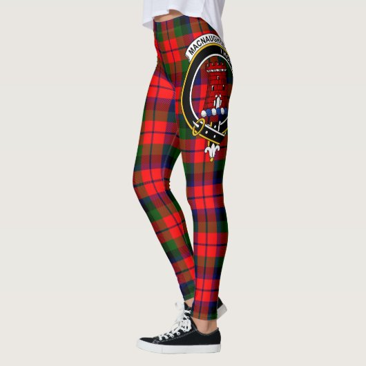 Scotstee Clan MacNaughtonCrest Tartan Vrouwen Leggings (Links)