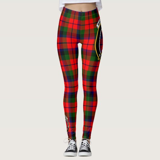 Scotstee Clan MacNaughtonCrest Tartan Vrouwen Leggings (Voorkant)
