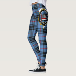 Scotstee Clan MacNeill van Barra Blue Crest Tartan Leggings